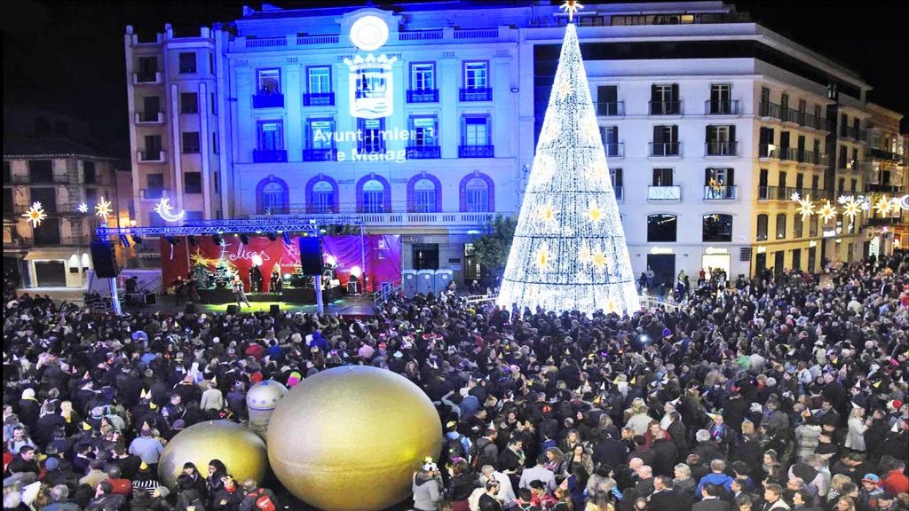 Nochevieja en Málaga Plaza de la Constitución
