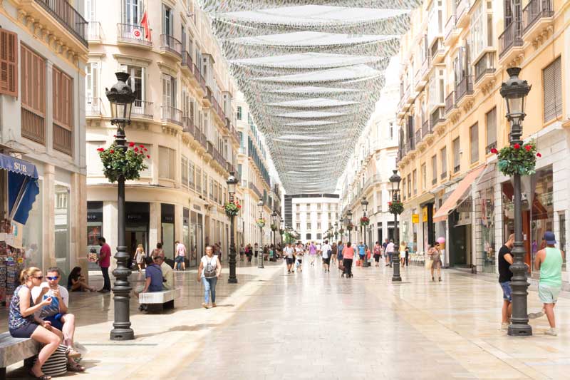 Pasear por el centro de Málaga con niños